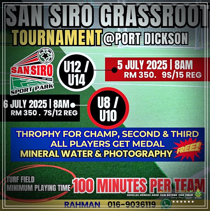 San Siro Grassroot Tournament @ Port Dickson 