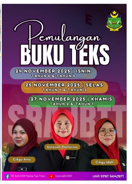 Proses Pemulangan Buku Spbt Tahun 2025 Dan Agihan 