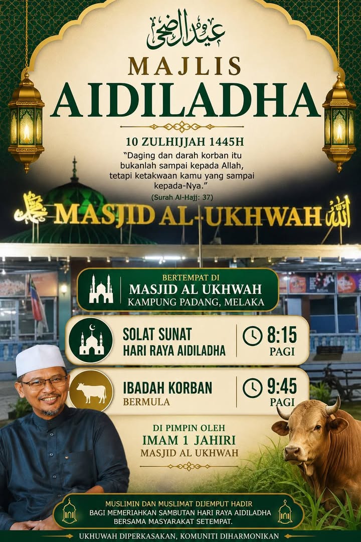 Alhamdulillah, Telah Selesai Majlis Sambutan Hari Raya Aidiladha 