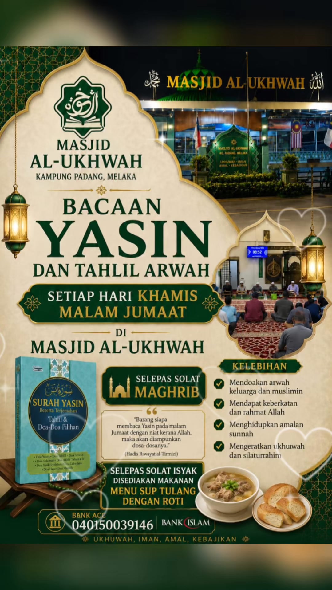 Alhamdulillah, Segala Puji Bagi Allah. Semoga Majlis Bacaan 