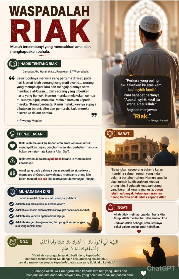 Daripada Umar Ibn Al-khattab R.a., Rasulullah Saw Bersabda: 