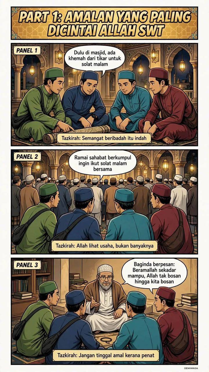 Istiqamah Amalan Yang Dicintai Allah Swt 