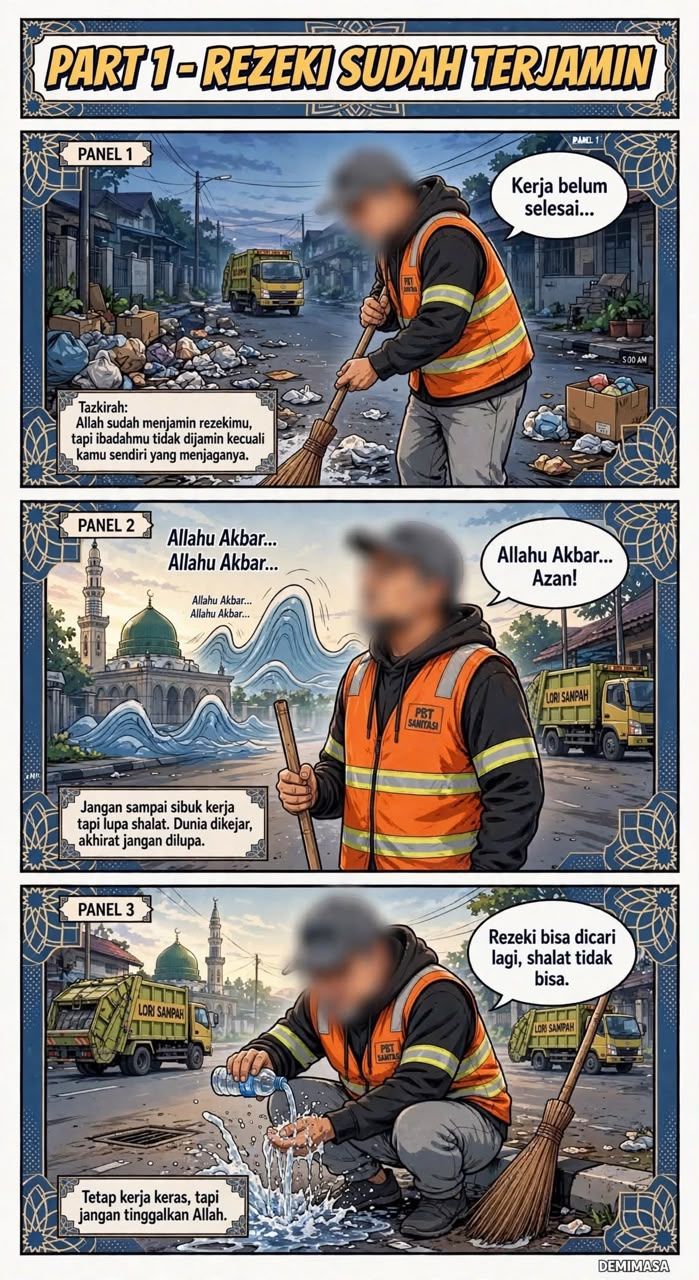 Rezeki Sudah Dijamin Berbanding Solat (perlu Dijaga) 