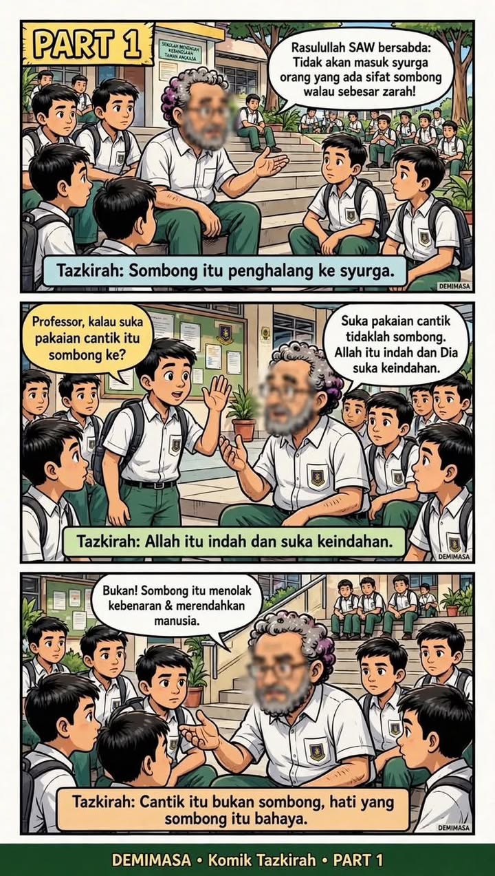 Sombong Bukan Hanya Pada Pakaian Dan Harta 