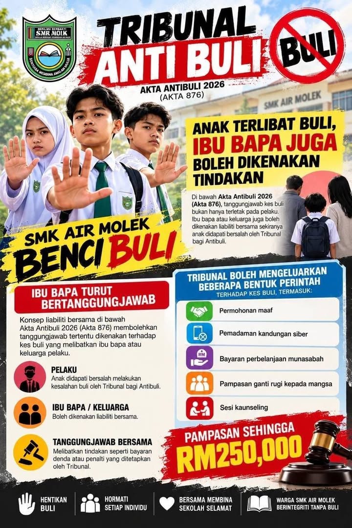 Kami Smk Air Molek Benci Buli. 