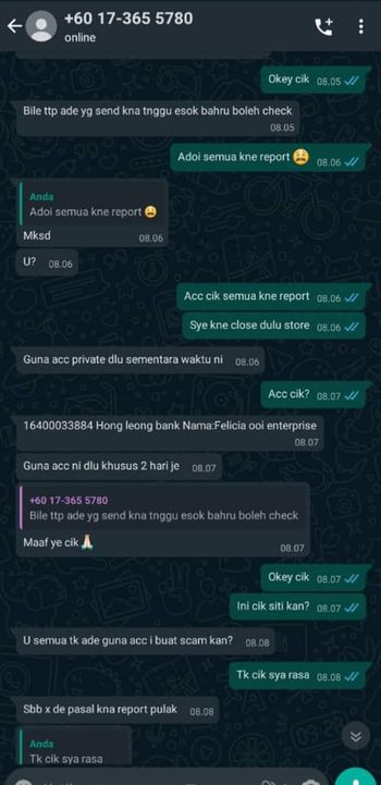 Was Scammer La Ni Menyamar Jadi Kami Pulak 