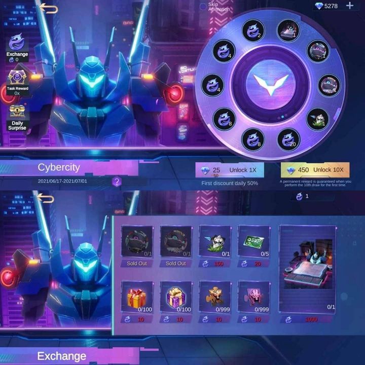 *new Magic Chess Cybercity Chessboard Limited-time Draw Event 