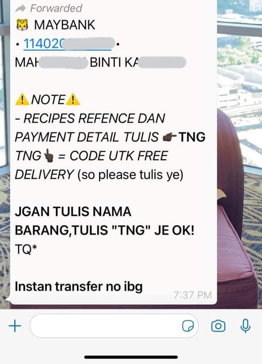 ‼️awas Disebalik Recipient \'tng\'‼️ 