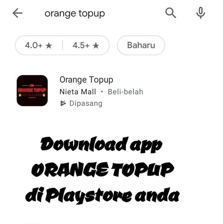 Belum Ada App System Topup Lagi? Download App 