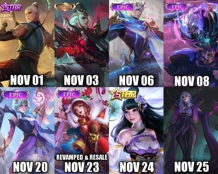 *updated November 2021 Skin Schedule‼️* 