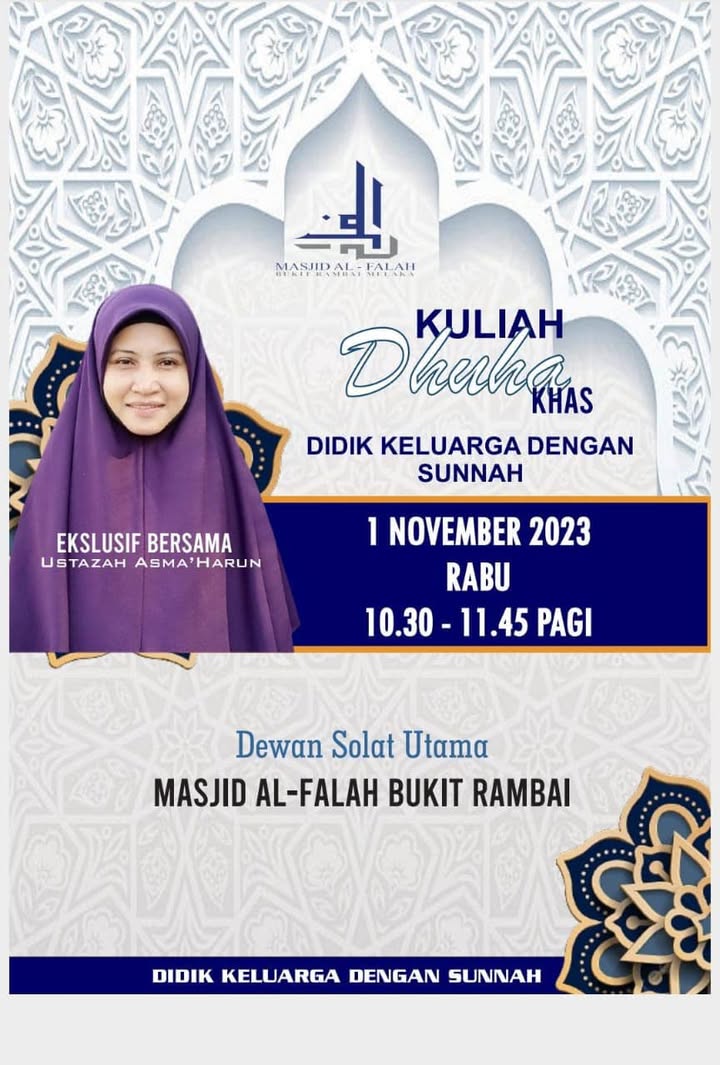 Bismillah Program Hari Ini Di Masjid Al Falah 