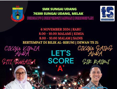 Program Mekar 2 Slot Kimia Sains Tarikh 8 