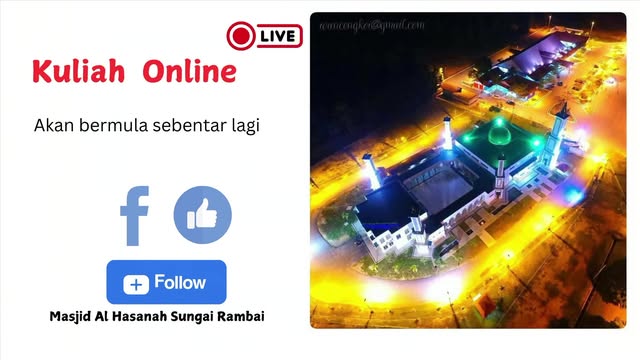 Solat Isyak, Tarawih, Tazkirah Dan Witir Berjemaah 