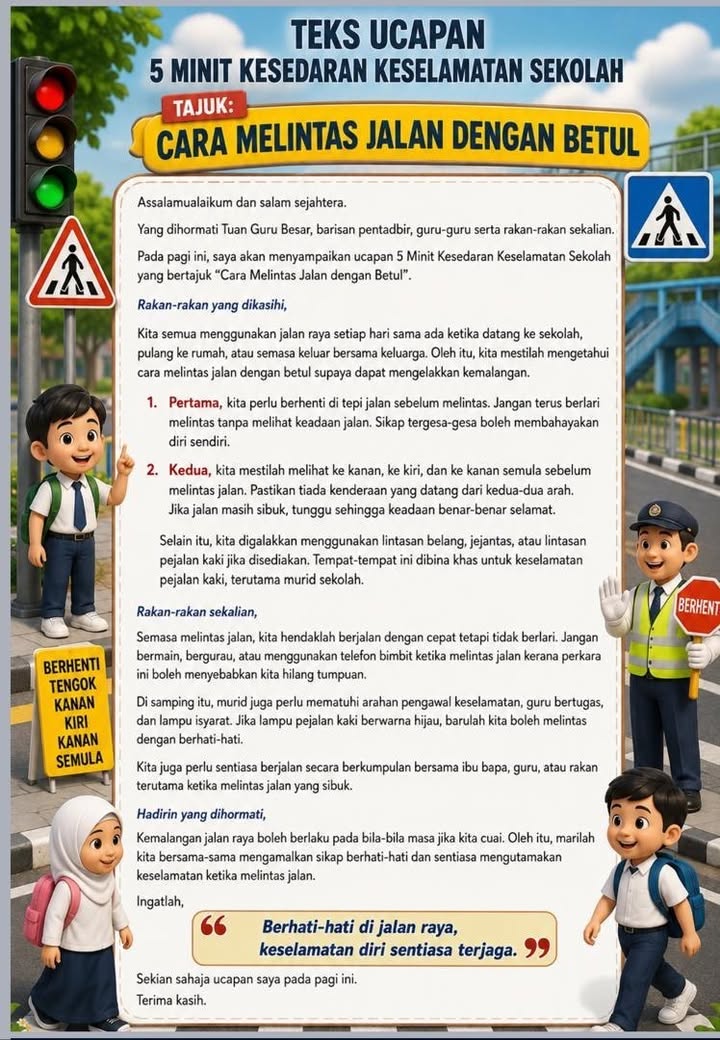 Program 5 Minit Kesedaran Keselamatan Sekolah  
