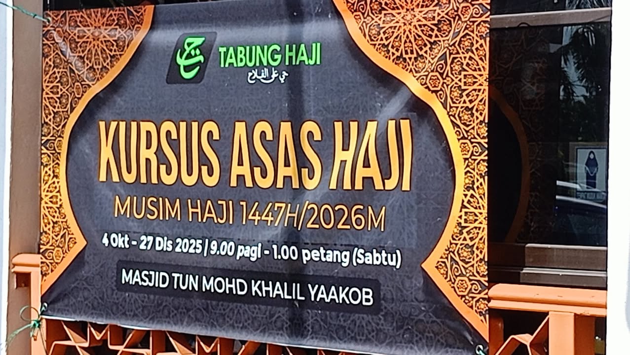 Bismillah Setiap Minggu Sabtu Kursus Asas Haji Anjuran 