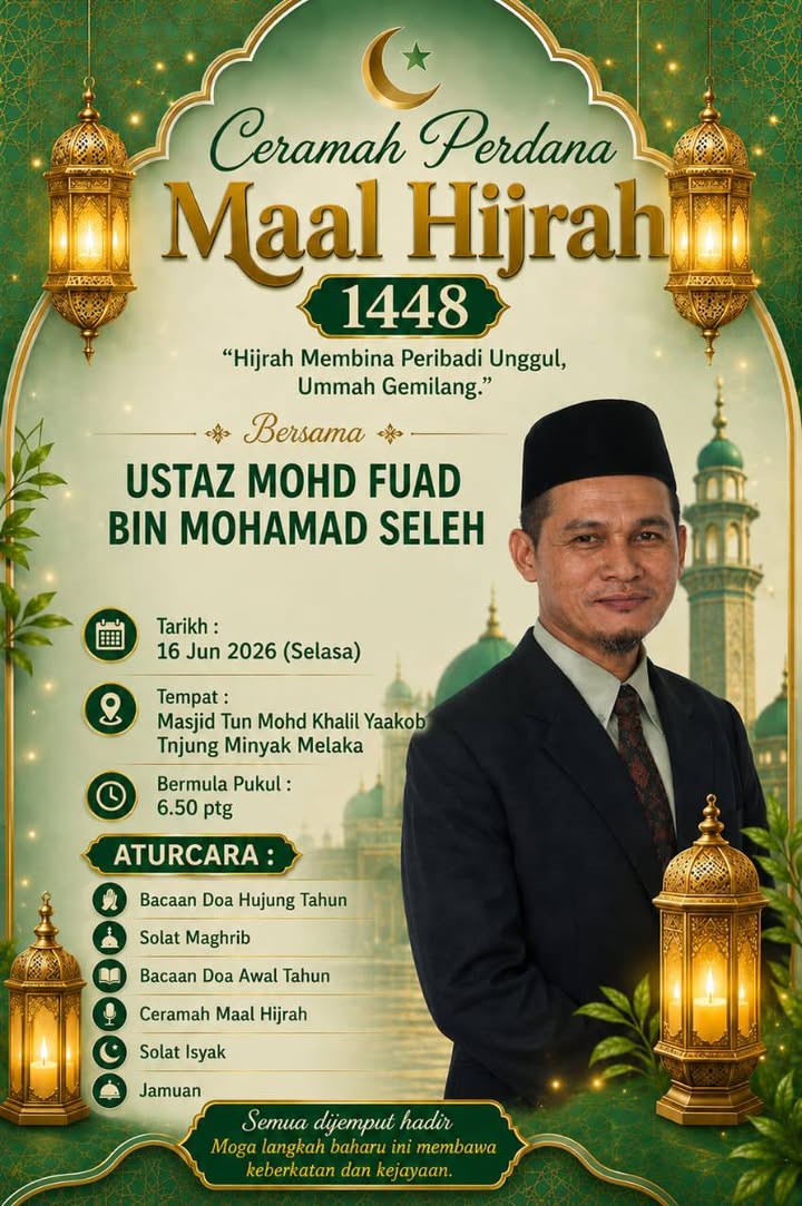 Salam Maal Hijrah 1448h.. Dari Masjid Tun Mohd 