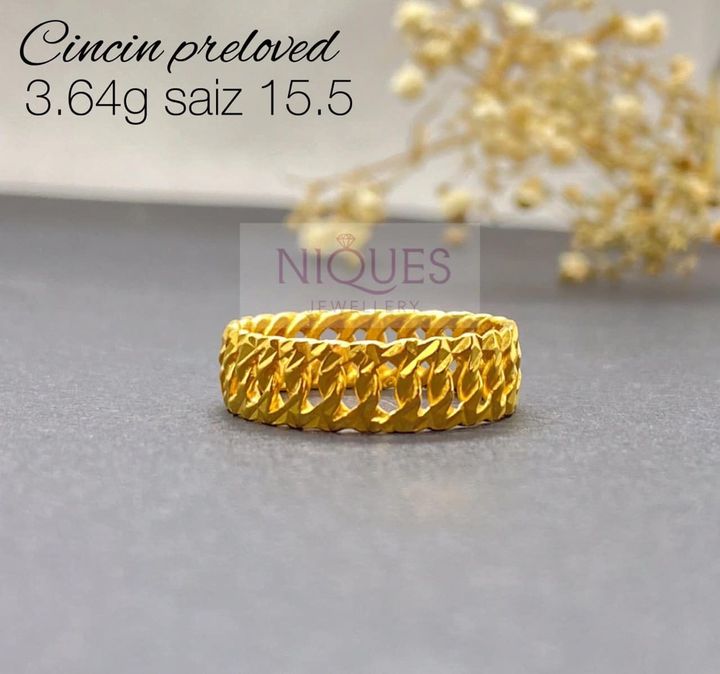 Cincin Pre-loved Emas 916 