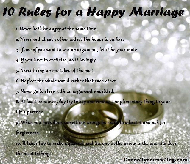 10 Rules For A #happy #marriage #quotes #love 