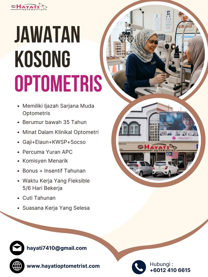 Kami Sedang Mencari Optometris! 