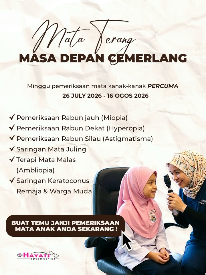 Ramai Ibubapa Terlepas Pandang Masaalah Mata Anak-anak . 