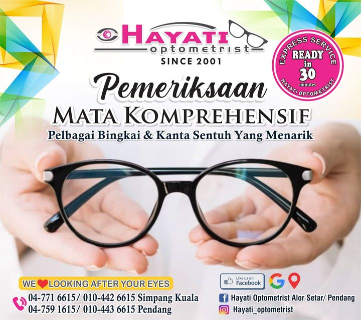 Jom Pi Hayati Optometrist Cek Mata 