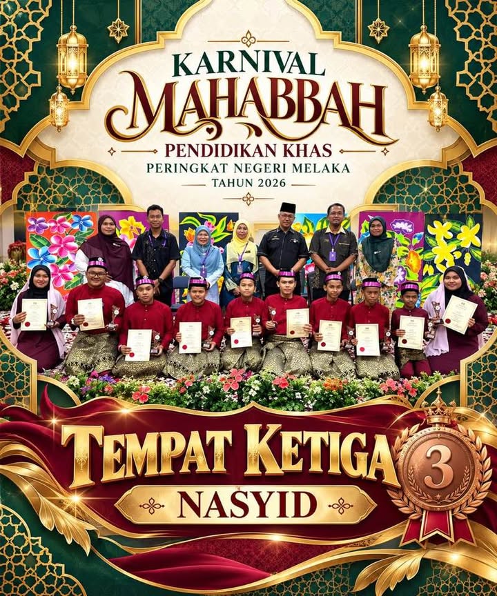 Alhamdulillah, Tahniah Diucapkan Kepada Pasukan Nasyid Pendidikan Khas 