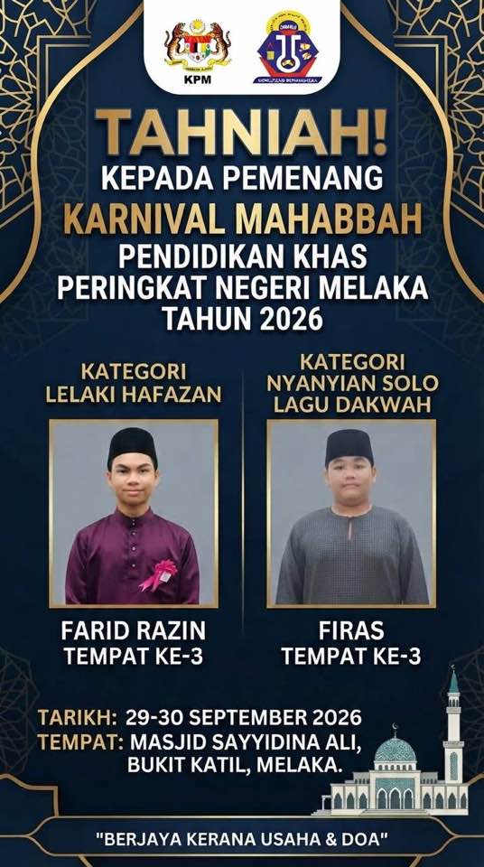 Tahniah Kepada Pemenang.. Anda Sungguh Hebat